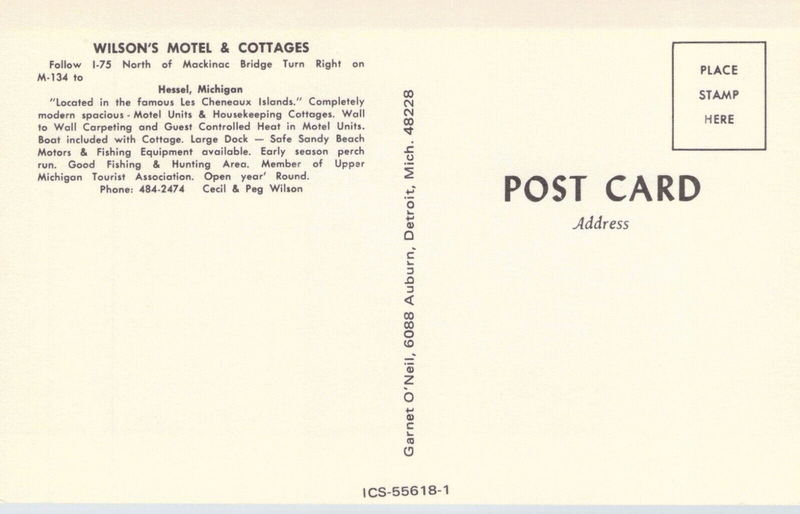 Lakeview Motel & Cottages (Wilsons Motel and Cottages) - Vintage Postcard (newer photo)